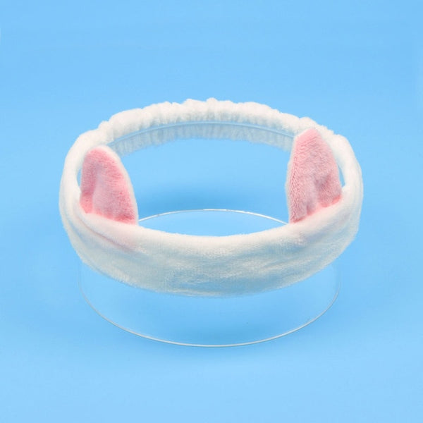 Coral Fleece Makeup Bow Headband For Women Wash Face Lady Bath Mask Cosmetic Hairband Elastic Soft Turban Hair Accessories