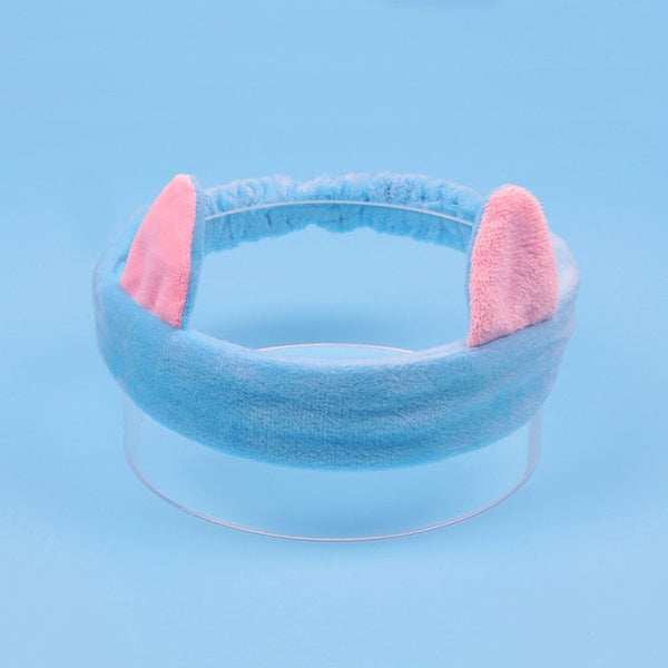Coral Fleece Makeup Bow Headband For Women Wash Face Lady Bath Mask Cosmetic Hairband Elastic Soft Turban Hair Accessories