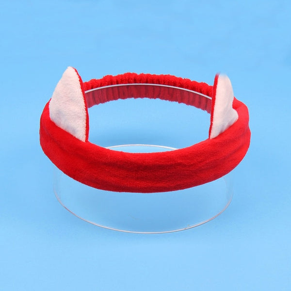 Coral Fleece Makeup Bow Headband For Women Wash Face Lady Bath Mask Cosmetic Hairband Elastic Soft Turban Hair Accessories