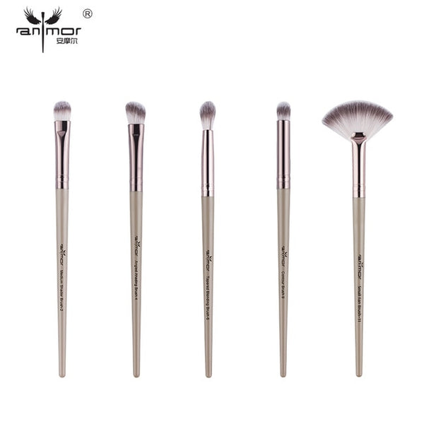 Anmor Makeup Brushes Set 3-12pcs/lot Eye Shadow Blending Eyeliner Eyelash Eyebrow Make up Brushes Professional Eyeshadow Brush