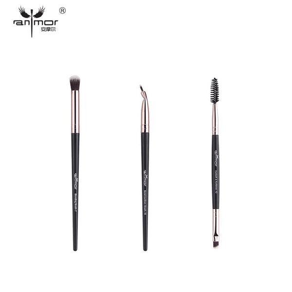 Anmor Makeup Brushes Set 3-12pcs/lot Eye Shadow Blending Eyeliner Eyelash Eyebrow Make up Brushes Professional Eyeshadow Brush