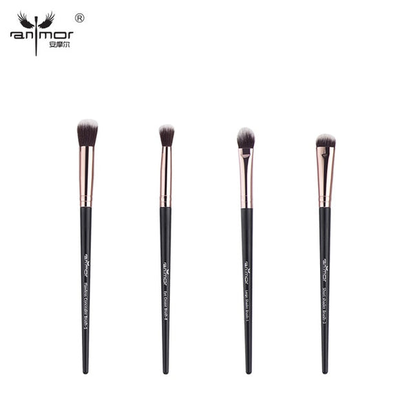 Anmor Makeup Brushes Set 3-12pcs/lot Eye Shadow Blending Eyeliner Eyelash Eyebrow Make up Brushes Professional Eyeshadow Brush