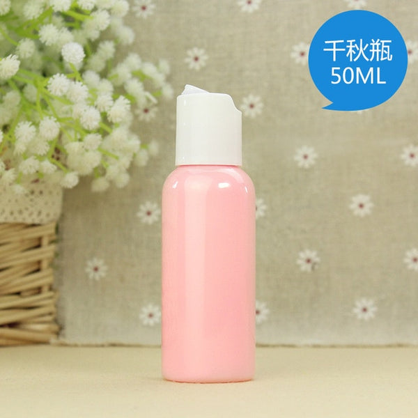 eTya Portable Travel Empty Cosmetic Containers Cream Lotion Plastic Bottles Bags Pouch Travel Accessories