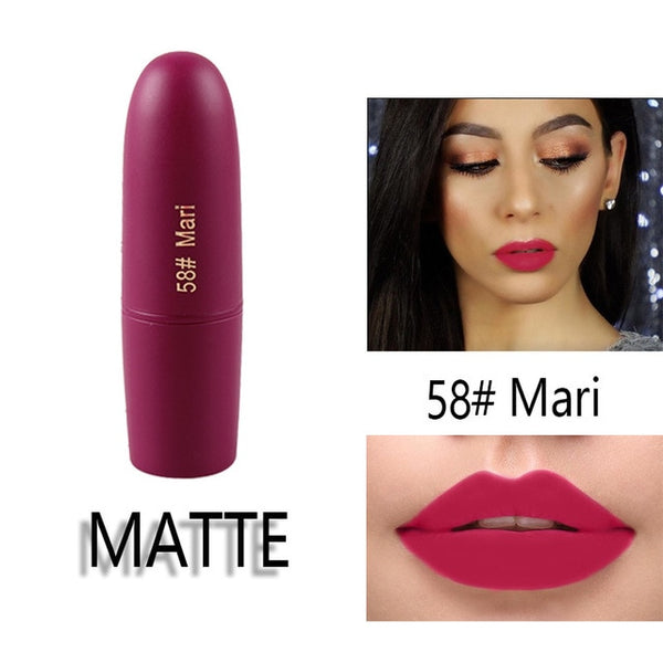 MISS ROSE Lipstick Matte Waterproof Nutritious 25 Colors Easy to Wear Lipstick Long Lasting Lips Makeup kyliejenner lipstick