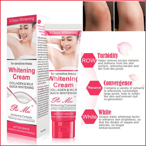 Women Vaginal Lips Private Part Pink Underarm Intimate Whitening Dark Nipple Bleaching Cream Skin Care Body Whitening Cream