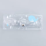 1 PCS Cartoon Cute Travel Transparent PVC Eye Glasses Cosmetic Makeup  Earphone Organizer Bag Case