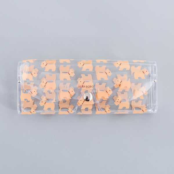 1 PCS Cartoon Cute Travel Transparent PVC Eye Glasses Cosmetic Makeup  Earphone Organizer Bag Case