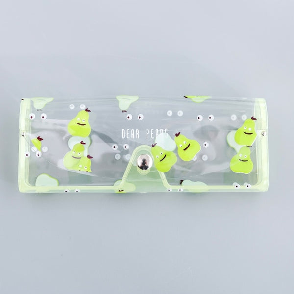 1 PCS Cartoon Cute Travel Transparent PVC Eye Glasses Cosmetic Makeup  Earphone Organizer Bag Case