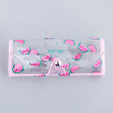 1 PCS Cartoon Cute Travel Transparent PVC Eye Glasses Cosmetic Makeup  Earphone Organizer Bag Case