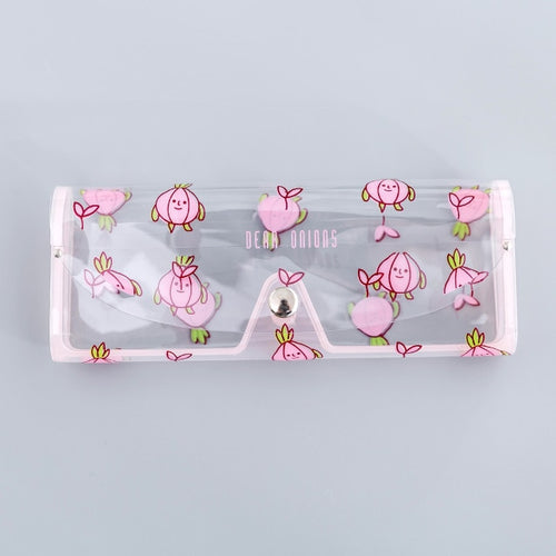 1 PCS Cartoon Cute Travel Transparent PVC Eye Glasses Cosmetic Makeup  Earphone Organizer Bag Case