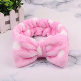 2019 Coral Fleece Hair bow Headband Women Wash Face Makeup Bath Mask Cosmetic Soft  Elastic Hairband Turban Hair Accessories