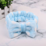 2019 Coral Fleece Hair bow Headband Women Wash Face Makeup Bath Mask Cosmetic Soft  Elastic Hairband Turban Hair Accessories