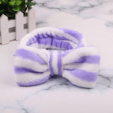 2019 Coral Fleece Hair bow Headband Women Wash Face Makeup Bath Mask Cosmetic Soft  Elastic Hairband Turban Hair Accessories