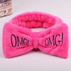 2019 Coral Fleece Hair bow Headband Women Wash Face Makeup Bath Mask Cosmetic Soft  Elastic Hairband Turban Hair Accessories