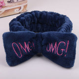2019 Coral Fleece Hair bow Headband Women Wash Face Makeup Bath Mask Cosmetic Soft  Elastic Hairband Turban Hair Accessories