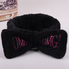 2019 Coral Fleece Hair bow Headband Women Wash Face Makeup Bath Mask Cosmetic Soft  Elastic Hairband Turban Hair Accessories