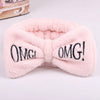 2019 Coral Fleece Hair bow Headband Women Wash Face Makeup Bath Mask Cosmetic Soft  Elastic Hairband Turban Hair Accessories