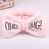 2019 Coral Fleece Hair bow Headband Women Wash Face Makeup Bath Mask Cosmetic Soft  Elastic Hairband Turban Hair Accessories