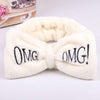 2019 Coral Fleece Hair bow Headband Women Wash Face Makeup Bath Mask Cosmetic Soft  Elastic Hairband Turban Hair Accessories