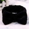 2019 Coral Fleece Hair bow Headband Women Wash Face Makeup Bath Mask Cosmetic Soft  Elastic Hairband Turban Hair Accessories