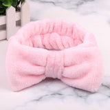 2019 Coral Fleece Hair bow Headband Women Wash Face Makeup Bath Mask Cosmetic Soft  Elastic Hairband Turban Hair Accessories