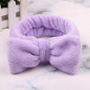2019 Coral Fleece Hair bow Headband Women Wash Face Makeup Bath Mask Cosmetic Soft  Elastic Hairband Turban Hair Accessories