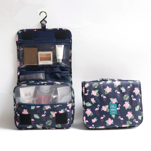 3 Style Make Up Bag Black Flamingo Lady Travel Cosmetics Storage Bags Bath Organizer Storage Pouch Toiletry Cosmetic bag