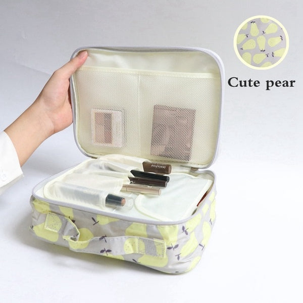 3 Style Make Up Bag Black Flamingo Lady Travel Cosmetics Storage Bags Bath Organizer Storage Pouch Toiletry Cosmetic bag