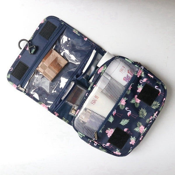 3 Style Make Up Bag Black Flamingo Lady Travel Cosmetics Storage Bags Bath Organizer Storage Pouch Toiletry Cosmetic bag