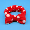 Coral Fleece Makeup Bow Headband For Women Wash Face Lady Bath Mask Cosmetic Hairband Elastic Soft Turban Hair Accessories