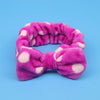 Coral Fleece Makeup Bow Headband For Women Wash Face Lady Bath Mask Cosmetic Hairband Elastic Soft Turban Hair Accessories