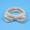 Coral Fleece Makeup Bow Headband For Women Wash Face Lady Bath Mask Cosmetic Hairband Elastic Soft Turban Hair Accessories