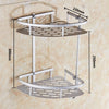 Space Aluminum Bathroom Shelf Shower Shampoo Soap Cosmetic Shelves Bathroom Accessories Storage Organizer Rack Holder OT001