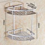Space Aluminum Bathroom Shelf Shower Shampoo Soap Cosmetic Shelves Bathroom Accessories Storage Organizer Rack Holder OT001
