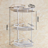Space Aluminum Bathroom Shelf Shower Shampoo Soap Cosmetic Shelves Bathroom Accessories Storage Organizer Rack Holder OT001
