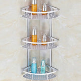 Space Aluminum Bathroom Shelf Shower Shampoo Soap Cosmetic Shelves Bathroom Accessories Storage Organizer Rack Holder OT001