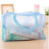 eTya Fashion Makeup Bag PVC Floral Transparent  Cosmetic Bag Toiletry Wash Make Up Bag Pouch Travel Necessarie Organizer Bag