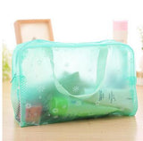eTya Fashion Makeup Bag PVC Floral Transparent  Cosmetic Bag Toiletry Wash Make Up Bag Pouch Travel Necessarie Organizer Bag