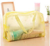 eTya Fashion Makeup Bag PVC Floral Transparent  Cosmetic Bag Toiletry Wash Make Up Bag Pouch Travel Necessarie Organizer Bag