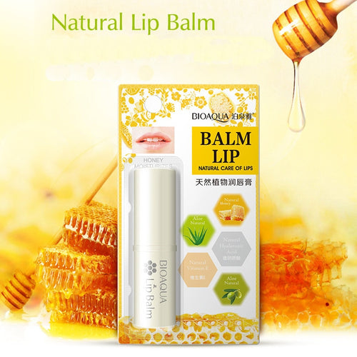 Honey Aloe Lip Balm Moisturizing Mild Brighten Lipbalm Makeup Colorless Refine Repair Wrinkles Women Skin Care