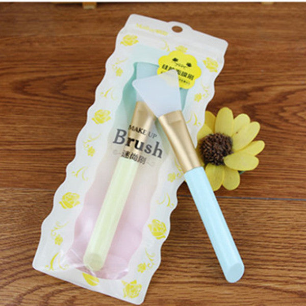 Dropshipping 3 Colors Facial Mask Stirring Brush Soft Silicone Makeup Brush Women Skin Face Care For Girl Beauty  Tools