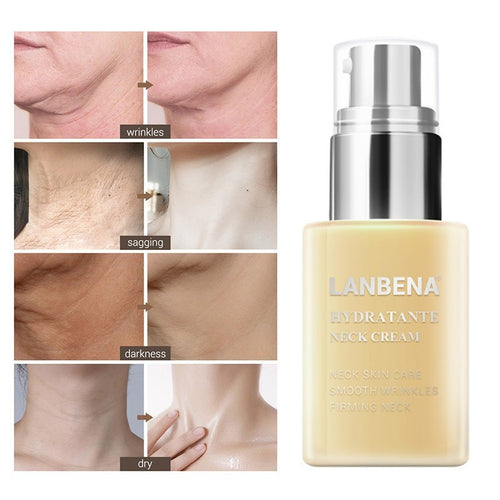 45g LANBENA Neck Cream Anti Wrinkle Firming Skin Neck Care Lifting Whitening Moisturizing Anti Aging Ageless Women Skincare,1pc
