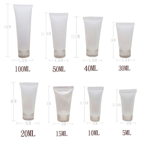 Tubes  Cream  1Pc   Accessories Beauty  5/10/15/20/30/40/50ml  Container  Sunscreen Balm  Empty   Makeup  Cosmetic  Gloss