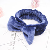 Coral Fleece Makeup Bow Headband For Women Wash Face Lady Bath Mask Cosmetic Hairband Elastic Soft Turban Hair Accessories