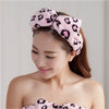 Coral Fleece Makeup Bow Headband For Women Wash Face Lady Bath Mask Cosmetic Hairband Elastic Soft Turban Hair Accessories