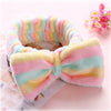 Coral Fleece Makeup Bow Headband For Women Wash Face Lady Bath Mask Cosmetic Hairband Elastic Soft Turban Hair Accessories