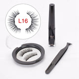 Magnetic Eyeliner & Magnetic Eyelashes Makeup Set Waterproof Liquid Eyeliner with Reusable False Lashes Professional Cosmetic